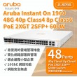 Aruba Instant On 1960 48G 40p Class4 8p Class6 PoE 2XGT 2SFP+ 600W Switch, JL809A