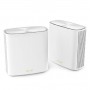 ASUS AX5400 Dual Band Mesh WiFi System Router, ZENWIFI XD6 (2-PK) /WHITE