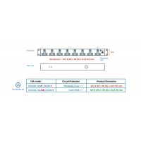 Austin Hughes InfraPower PDU, 8 Outlet, H8UK90-16A_EN/3B-1