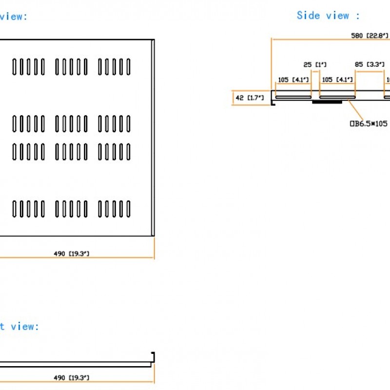 Austin Hughes Heavy Duty Fixed Shelf, HS58