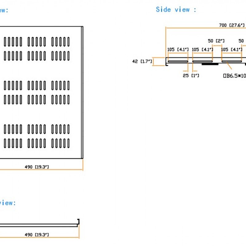 Austin Hughes Heavy Duty Fixed Shelf, HS70