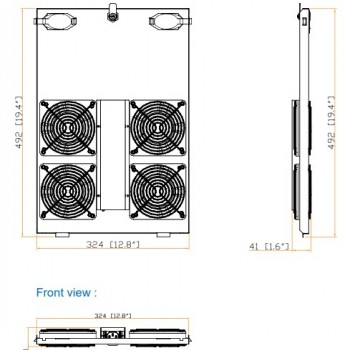 Austin Hughes 機櫃風扇 (風扇 x 4), TF-604