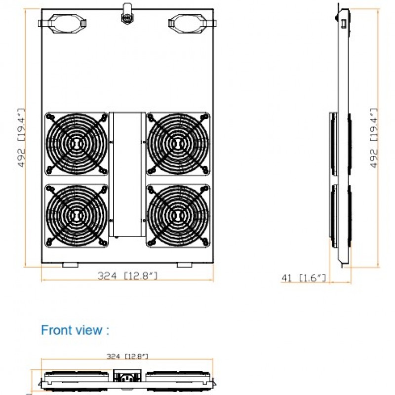 Austin Hughes 機櫃風扇 (風扇 x 4), TF-604