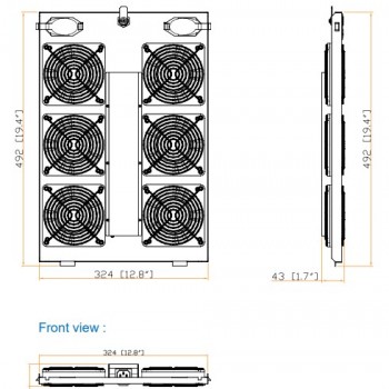 Austin Hughes 機櫃風扇 (風扇 x 6), TF-606
