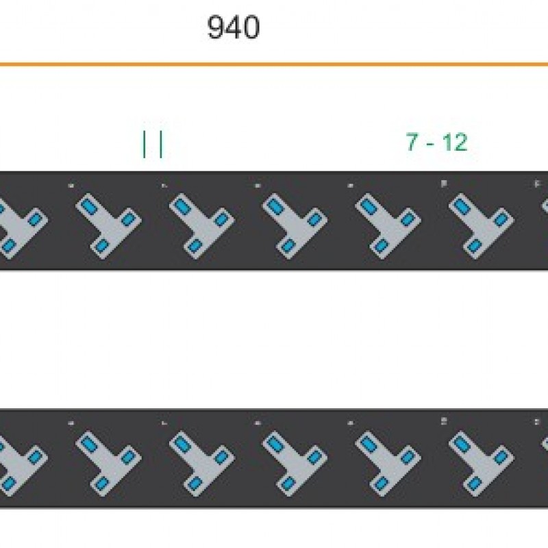 Austin Hughes InfraPower PDU, 12 Outlet, V12UK135-20A_OE/3B-1機櫃專用拖板