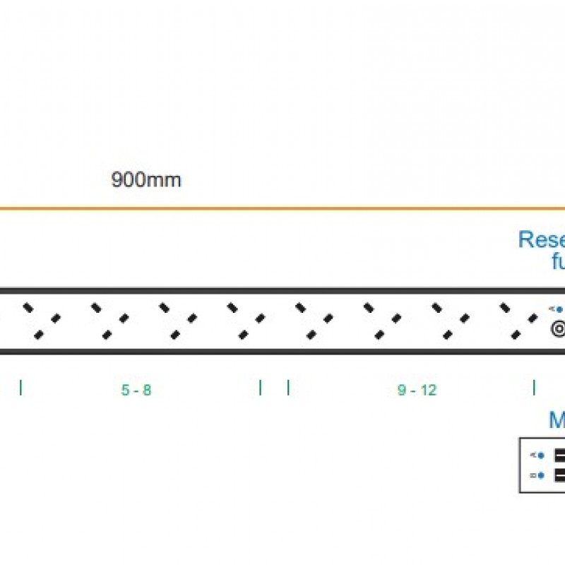 Austin Hughes InfraPower PDU, 12 Outlet, V12UK135-32A-MD/F_EN/3B-1PDU