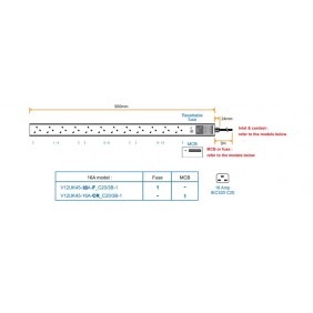 Austin Hughes 機櫃專用拖板, V12UK45-16A_C20/3B-1