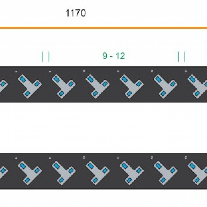 Austin Hughes InfraPower PDU, 16 Outlet, V16UK135-13A_BS/3B-1機櫃專用拖板