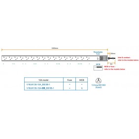 Austin Hughes InfraPower PDU, 16 Outlet, V16UK135-13A_BS/3B-1