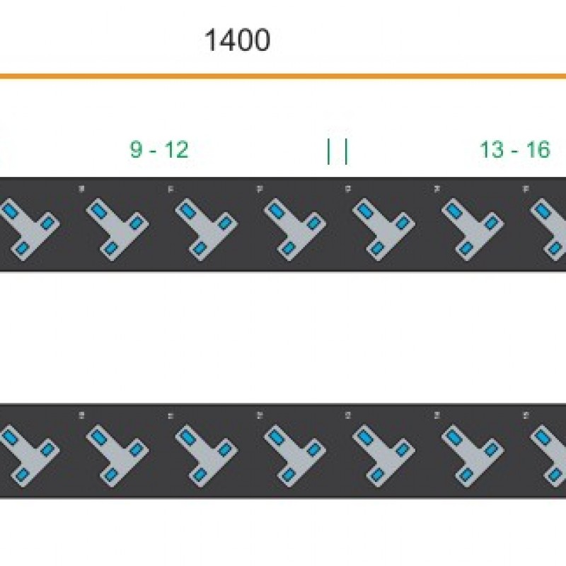 Austin Hughes InfraPower PDU, 20 Outlet, V20UK135-16A_C20/3B-1PDU