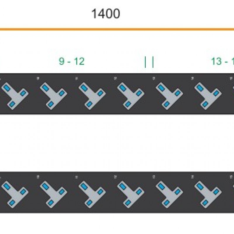 Austin Hughes InfraPower PDU, 20 Outlet, V20UK135-20A_OE/3B-1機櫃專用拖板