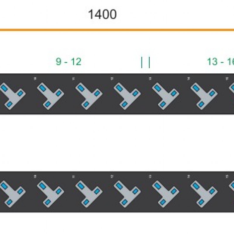 Austin Hughes InfraPower PDU, 20 Outlet, V20UK135-32A_EN/3B-1PDU