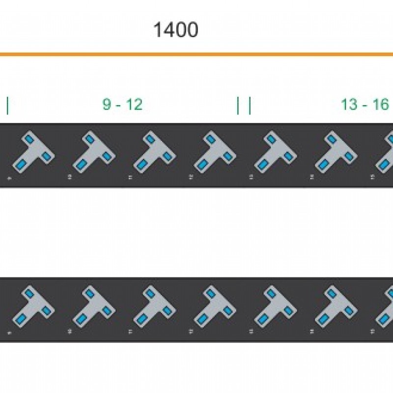 Austin Hughes InfraPower PDU, 20 Outlet, V20UK45-16A_EN/3B-1PDU