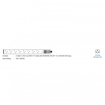 Austin Hughes 機櫃專用拖板, V8UK135-16A_C20/3B-1