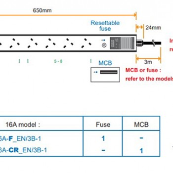 Austin Hughes 機櫃專用拖板, V8UK45-16A_EN/3B-1