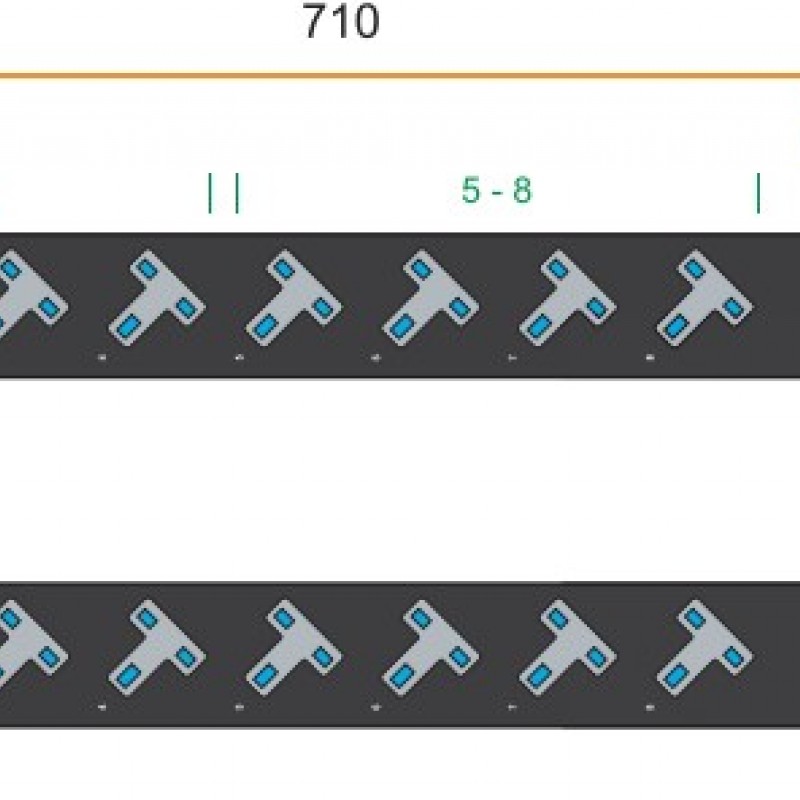 Austin Hughes InfraPower PDU, 8 Outlet, V8UK45-32A_EN/3B-1機櫃專用拖板