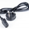 IEC C13 to UK BS1363 3-Pin Power Cord, 1.8Meters