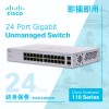 Cisco 24-Port Gigabit Unmanaged Switch, CBS110-24TSwitches