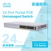 Cisco 24-Port Partial POE Unmanaged Switch, CBS110-24PPSwitches