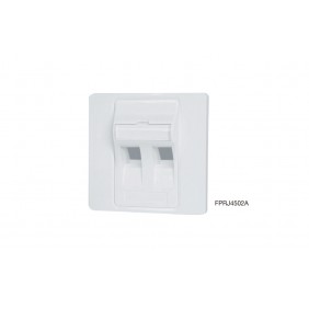 Eight 2 ports Angled Wallplate Cover, FPRJ4502A