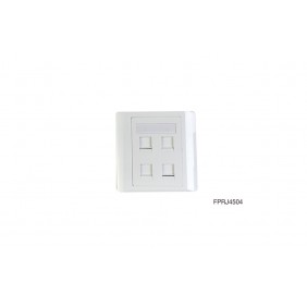 Eight 4 ports Wallplate Cover, FPRJ4504