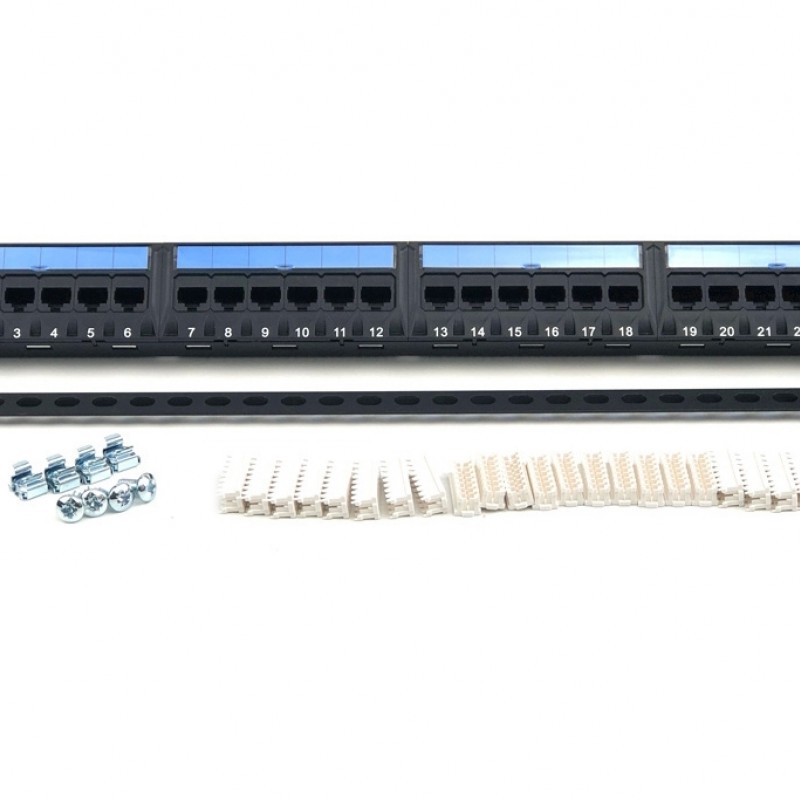 EIGHT 24ports CAT5e Patch panel, PPCAT524