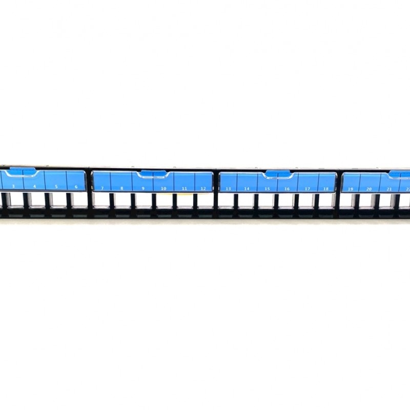 EIGHT Blank Vertical 1U 24 Port Patch panel, PPCATB24