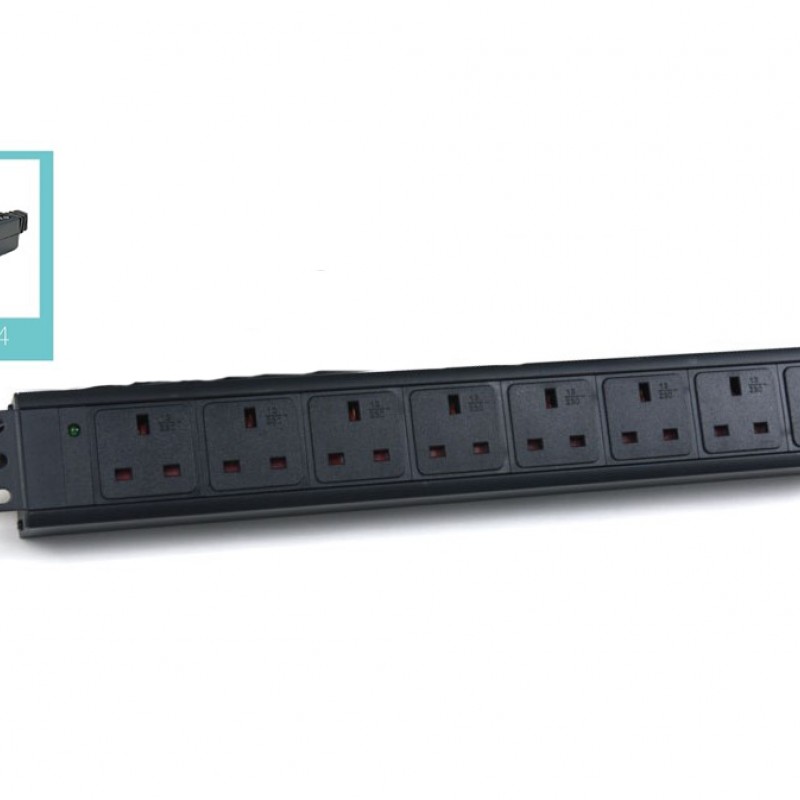 Eight 8-Way BS13A PDU, RPH-08NF-13A-C14