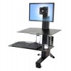 Ergotron WorkFit-S Single LD Workstation, 33-350-200 (BLACK)Ergotron Office