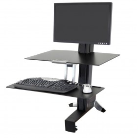 Ergotron WorkFit-S Single HD Workstation with Worksurface, 33-351-200