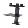 Ergotron WorkFit-SR, Dual Monitor, Sit-Stand Desktop Workstation, 33-407-085 (BLACK)Ergotron Office
