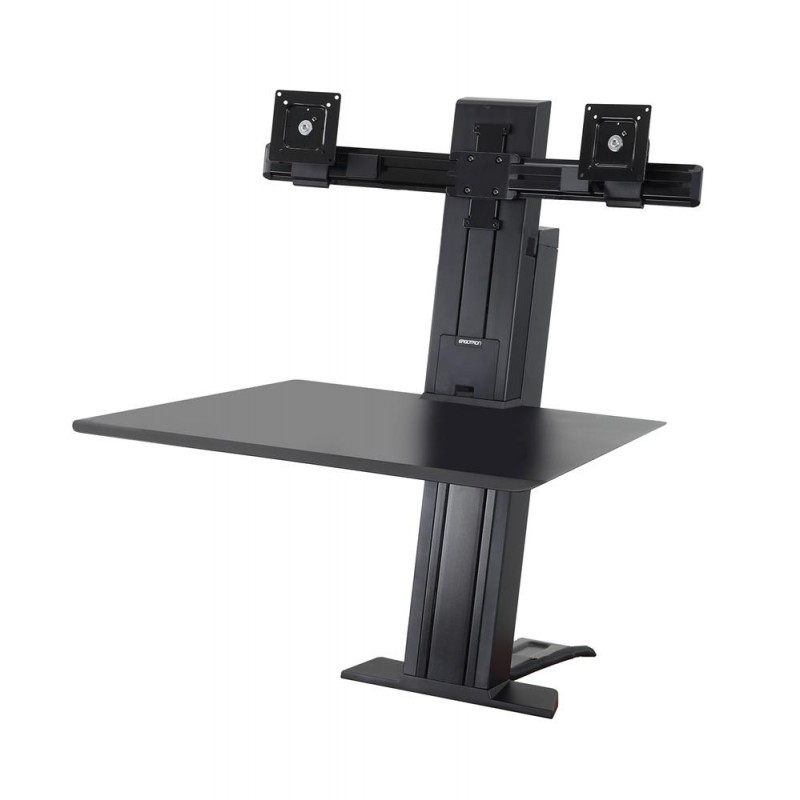 Ergotron WorkFit-SR, Dual Monitor, Sit-Stand Desktop Workstation, 33-407-085 (BLACK)Ergotron Office
