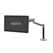 Ergotron LX 坐站兩用台式液晶顯示器支臂, 45-360-026 (鋁色)