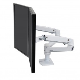 Ergotron LX 雙配置並列型支臂, 45-491-216 (亮白)