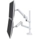 Ergotron LX 雙配置台式支臂, 高杆, 45-509-216 (亮白)