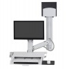 Ergotron SV Combo System with Worksurface & Pan, Medium CPU Holder