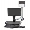 Ergotron SV Combo System with Worksurface & Pan, Medium CPU Holder