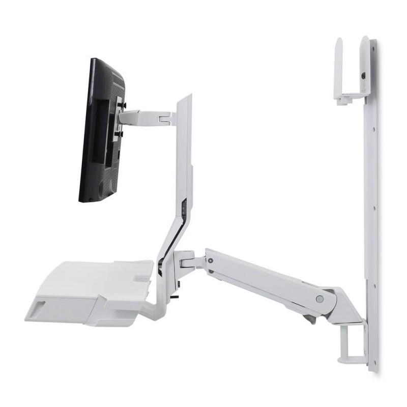 Ergotron SV Combo System with Worksurface & Pan, Medium CPU Holder