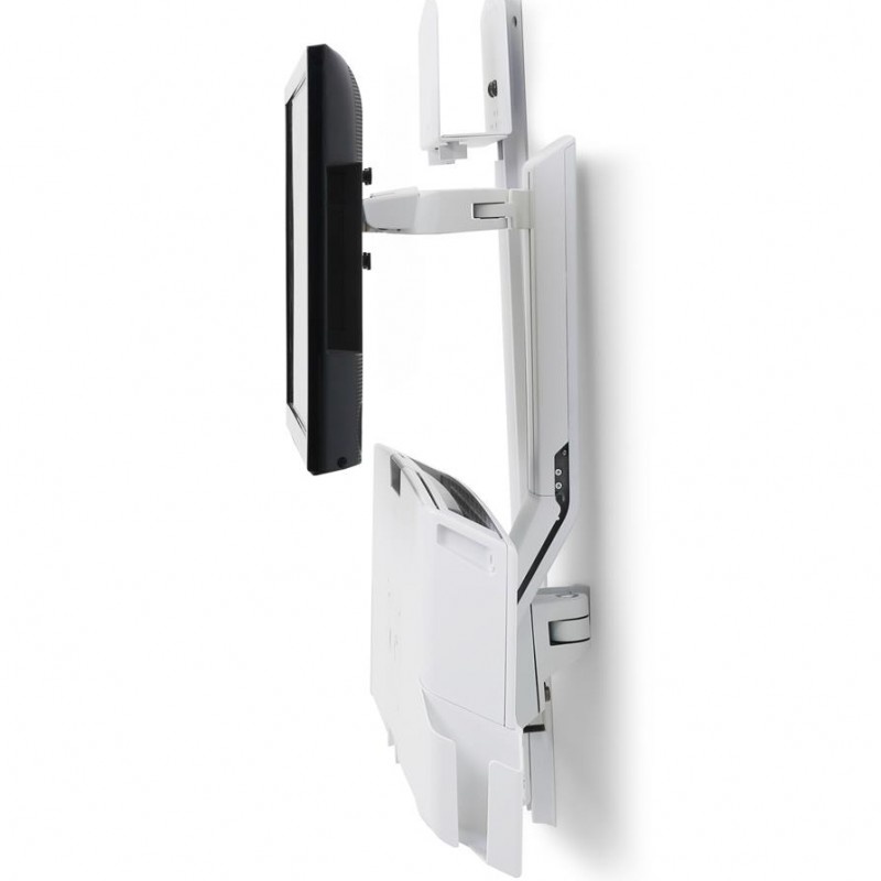 Ergotron SV Combo System with Worksurface & Pan, Medium CPU Holder