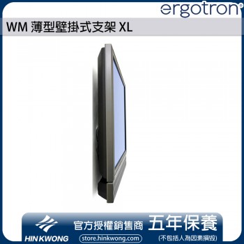 Ergotron WM 薄型壁掛式支架 XL, 60-602-003 (銀色)