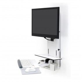 Ergotron StyleView Sit-Stand Vertical Lift, 61-080-062 (White)