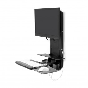 Ergotron StyleView Sit-Stand Vertical Lift, 61-080-085 (BLACK)