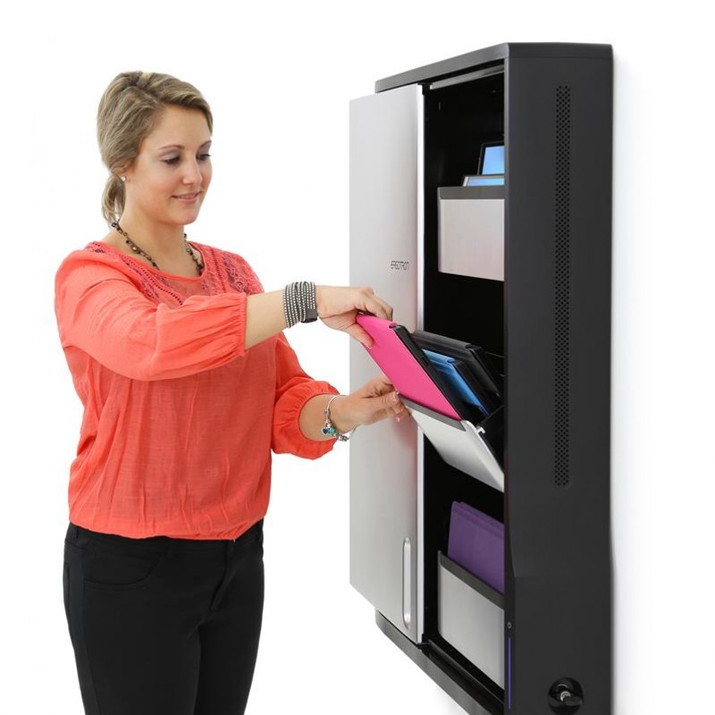 Ergotron Zip12 Charging Wall Cabinet, DM12-1006-3