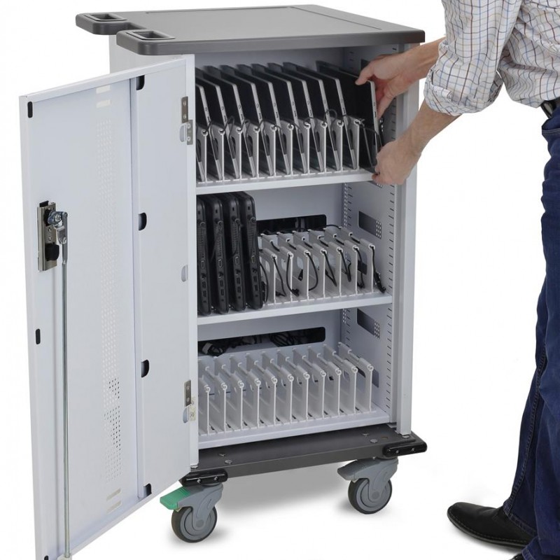 Ergotron YES30 Basic Charging Cart for Mini-laptops, YES30-LTPCHR-3