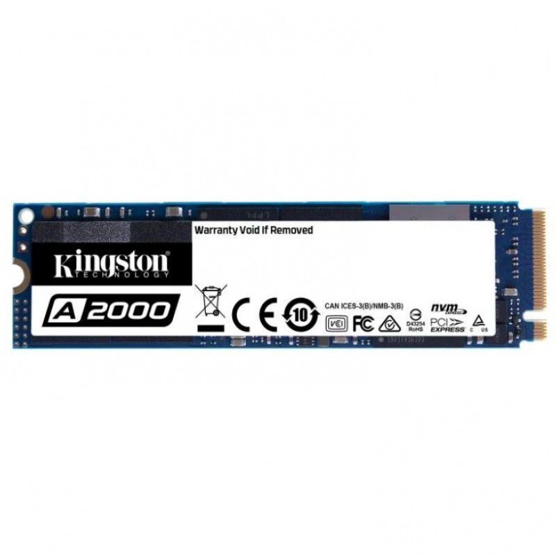 Kingston A2000 M.2 2280 PCIe M.2 NVMe SSD, SA2000M8/1000G固態硬碟