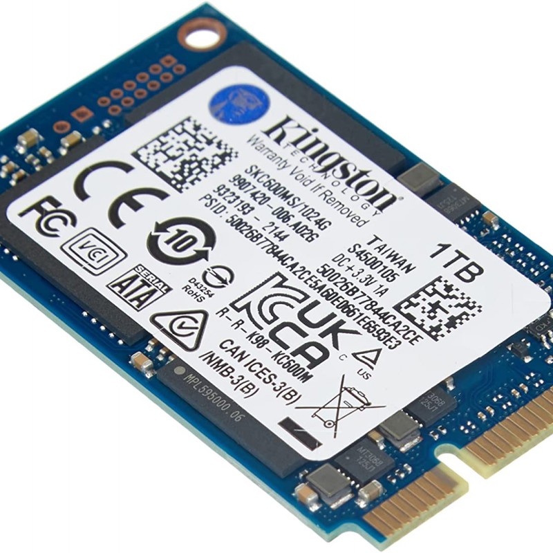 Kingston SKC600 mSATA SSD, SKC600MS/1024GSSD