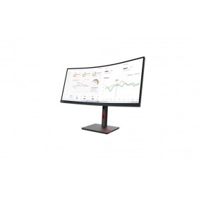 Lenovo ThinkVision T34w-30 34" Borderless VA Monitor, 63D4GAR1WW