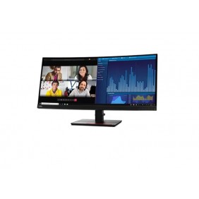 Lenovo ThinkVision P34w-20 34" Borderless IPS 電腦屏幕, 63F2RAR3WW