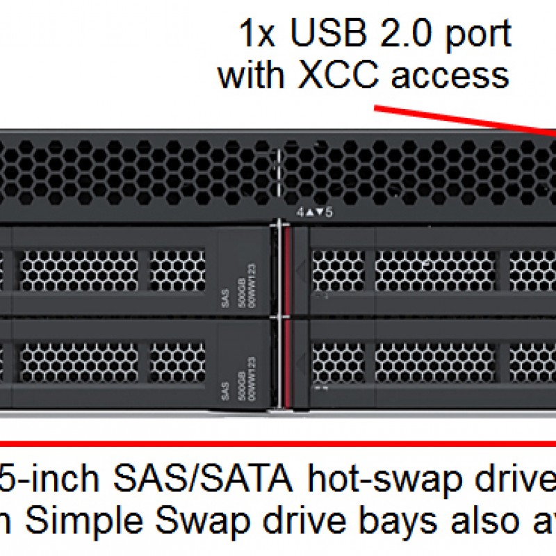Lenovo ThinkSystem SR550 機架式伺服器, 7X04A0APCN機架式伺服器