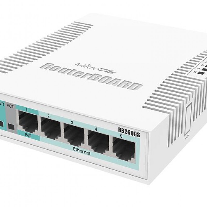 MikroTik 6 Ports 交換器, CSS106-5G-1S交換器